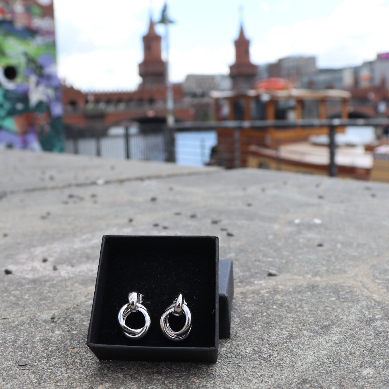 PENDIENTES OBERBAUM EN PLATA DE LEY 925