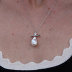 COLLAR MUSEUMSINSEL EN PLATA DE LEY 925 CON PERLA BARROCA NATURAL