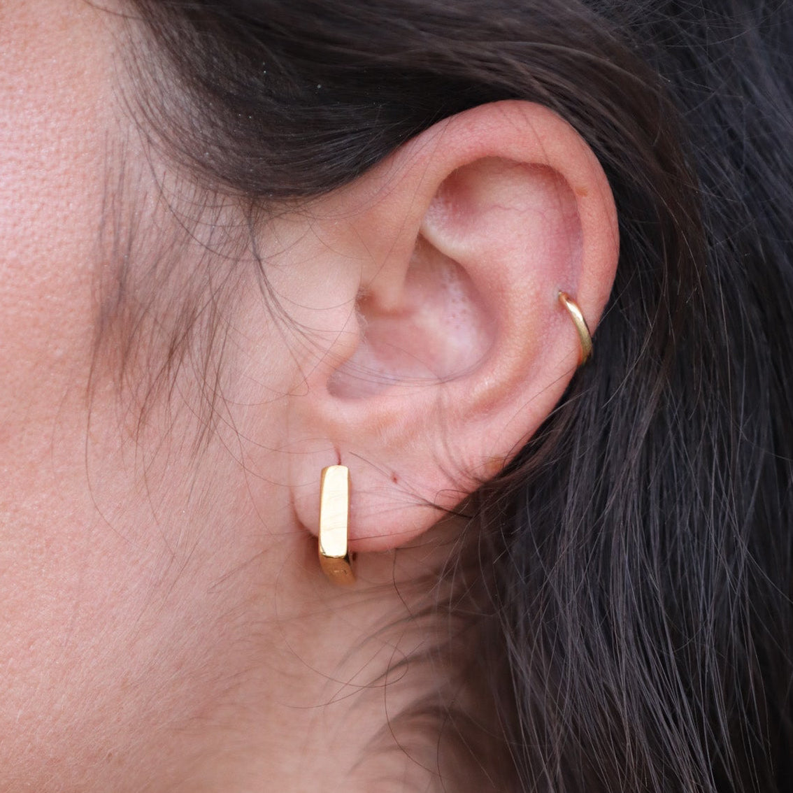 PARISER EARRINGS IN 925 STERLING SILVER WITH 18 KT GOLD PLATING
