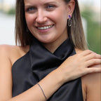 Nacht Bracelet | 925 Sterling Silver with Black Zirconia