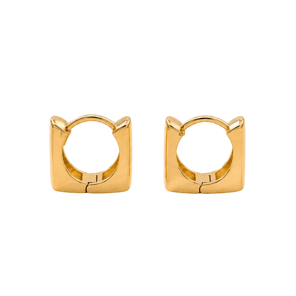 PARISER EARRINGS IN 925 STERLING SILVER WITH 18 KT GOLD PLATING